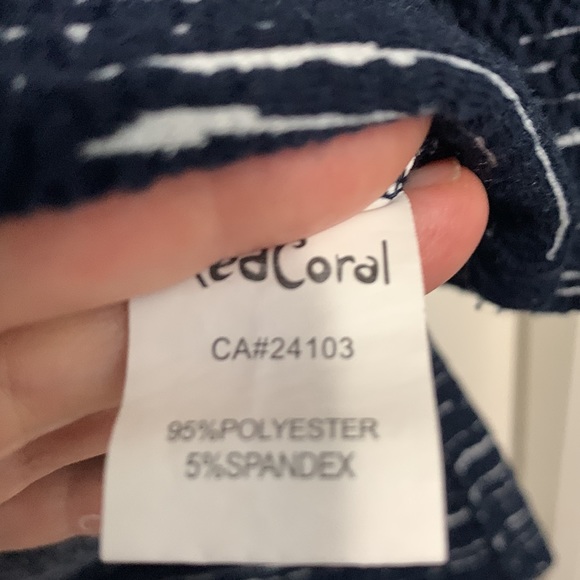 RED CORAL striped top. Size S - Picture 7 of 9